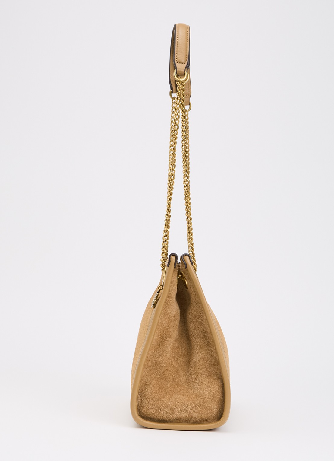Ralph Lauren Bradley Medium schoudertas van leer - detail 3 camel