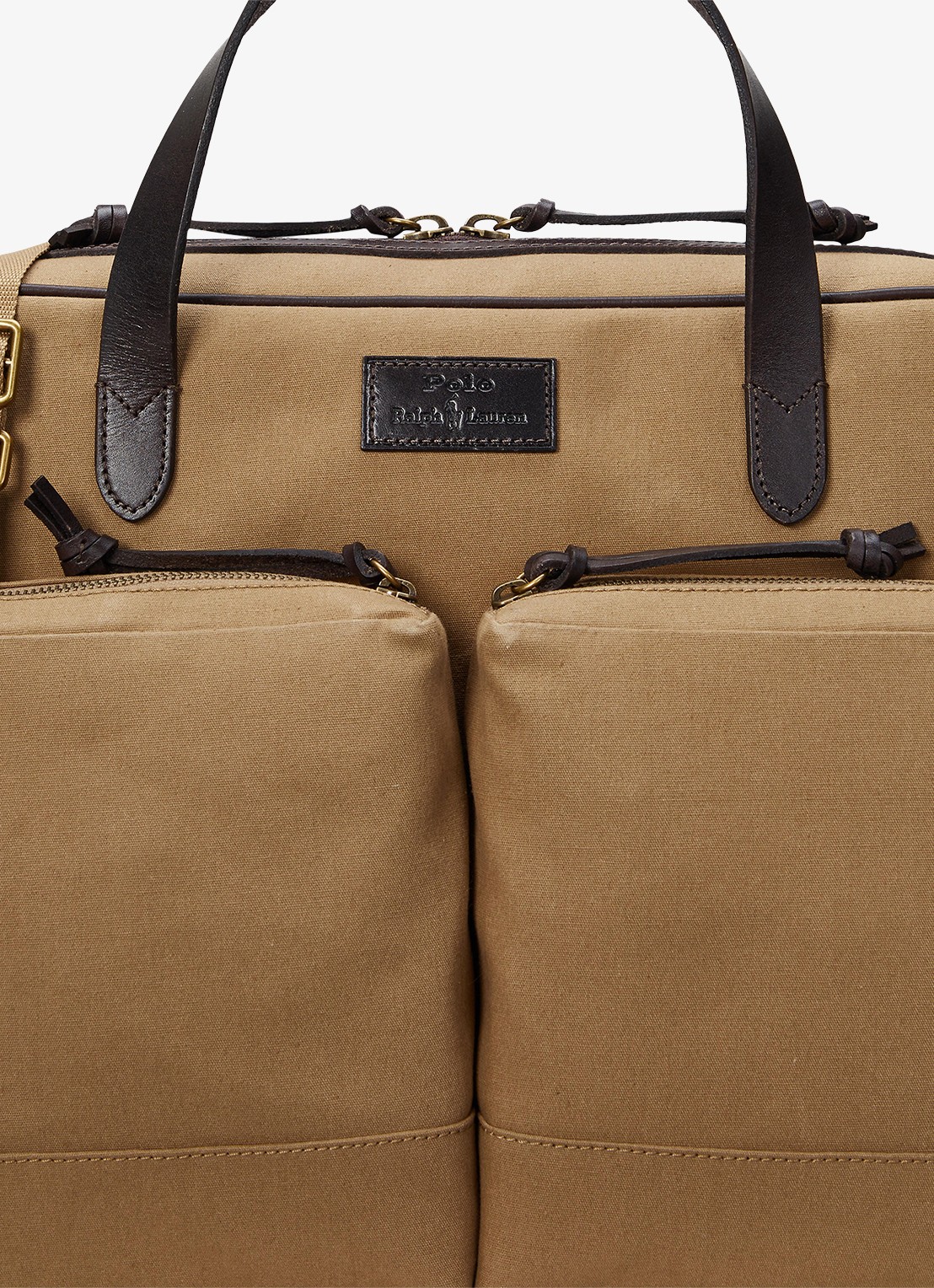 Ralph Lauren Businesstas met logo - detail 4 montana khaki/brown / khaki