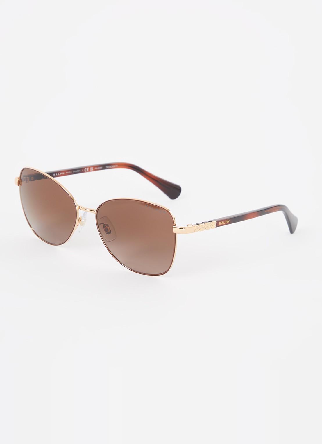 Ralph Lauren Butterfly zonnebril gepolariseerd RA4147 - voorkant goud