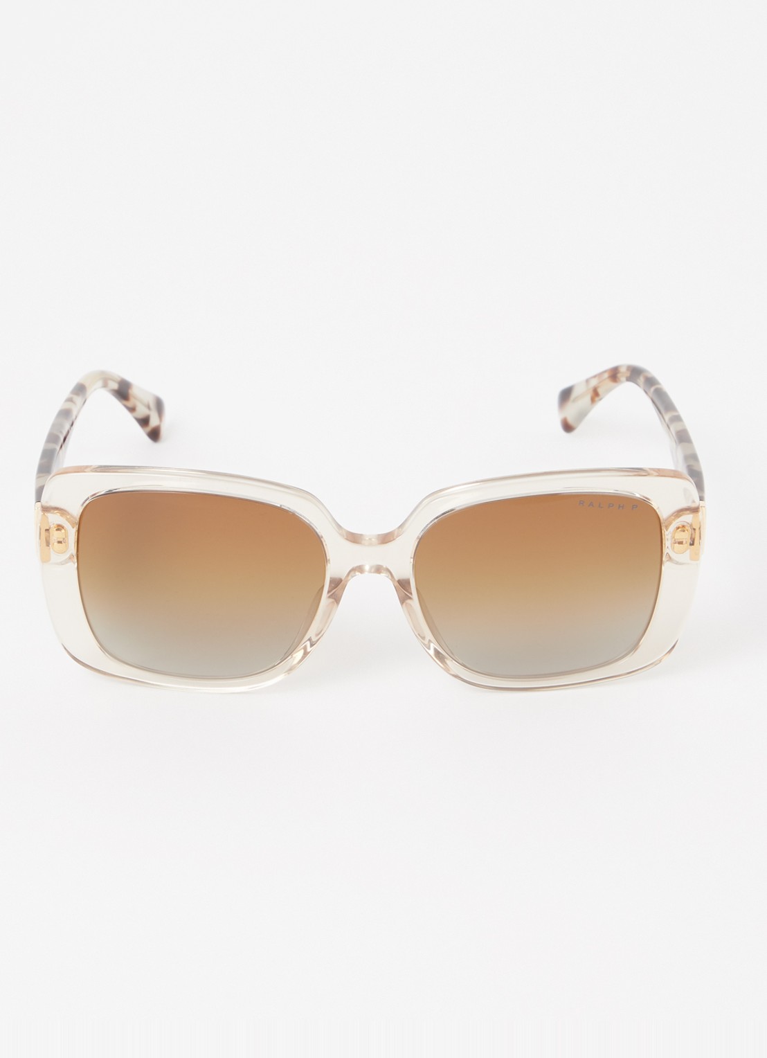 Ralph Lauren Butterfly zonnebril gepolariseerd RA5298U - detail beige