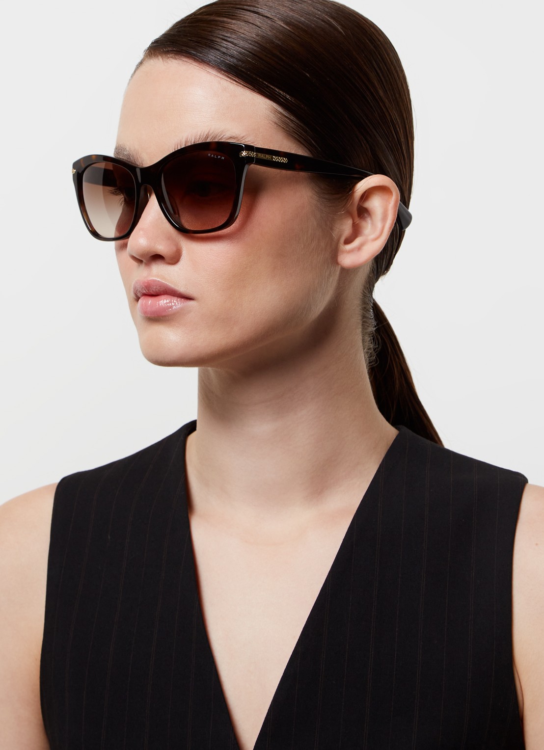 Ralph Lauren Butterfly zonnebril RA5310U - voorkant 2 donkerbruin