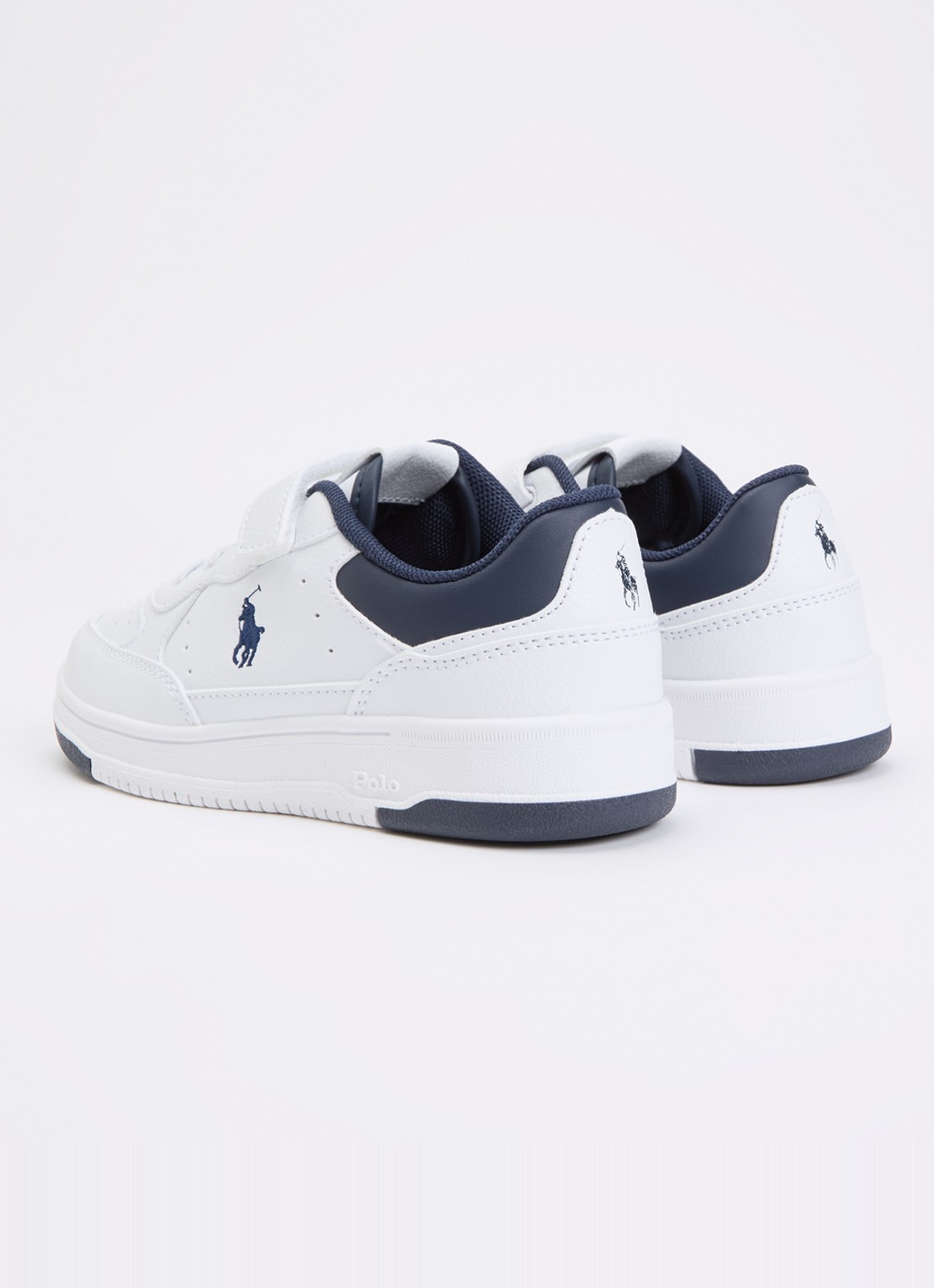 Ralph Lauren C-Masters Court II sneaker met logo - achterkant 4 wit