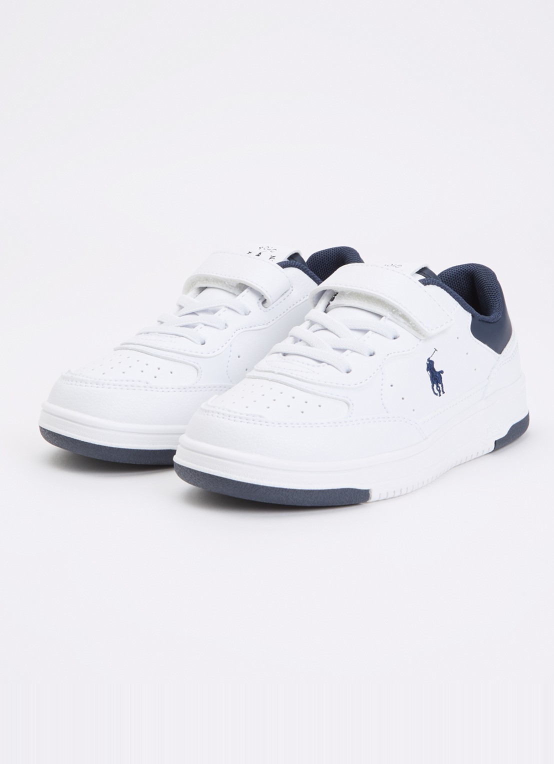 Ralph Lauren C-Masters Court II sneaker met logo - voorkant 3 wit