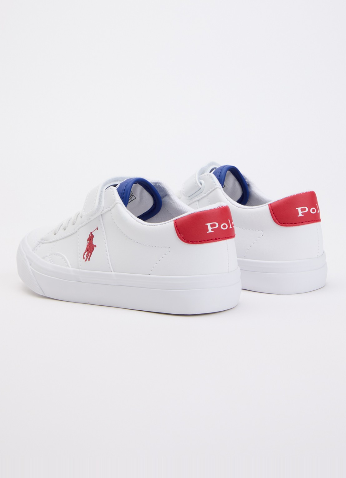 Ralph Lauren C-Ryley sneaker met logo  - achterkant 4 wit
