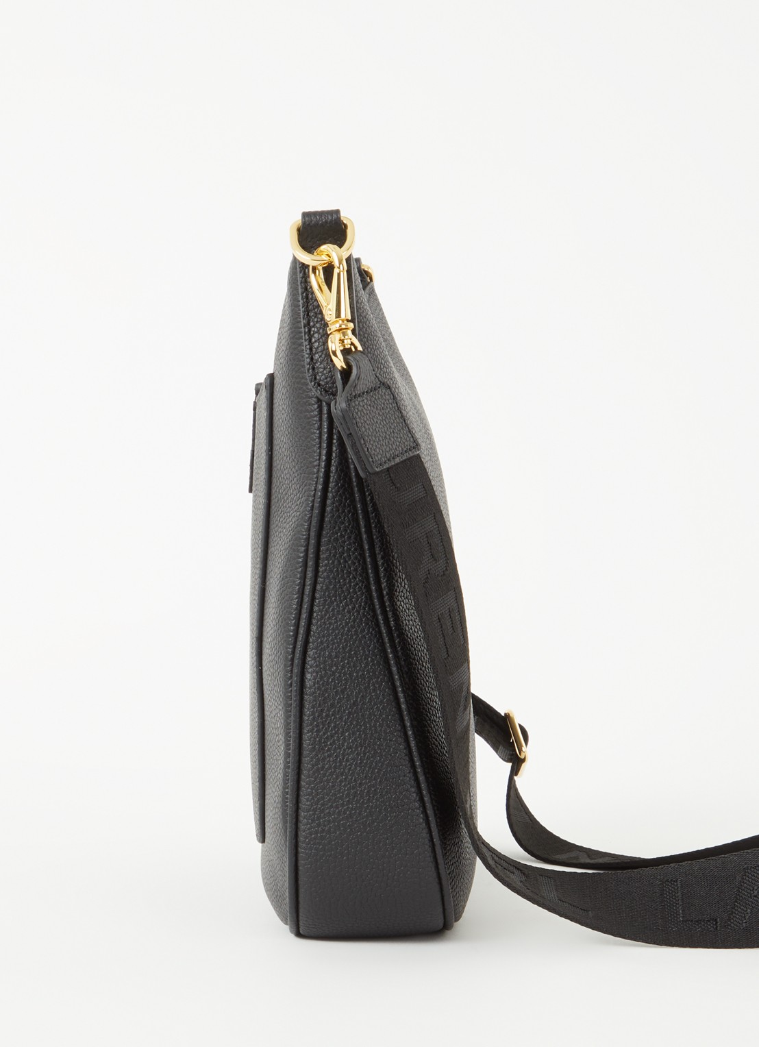 Ralph Lauren Cameryn crossbodytas van leer met afneembare schouderriem - detail 4 zwart