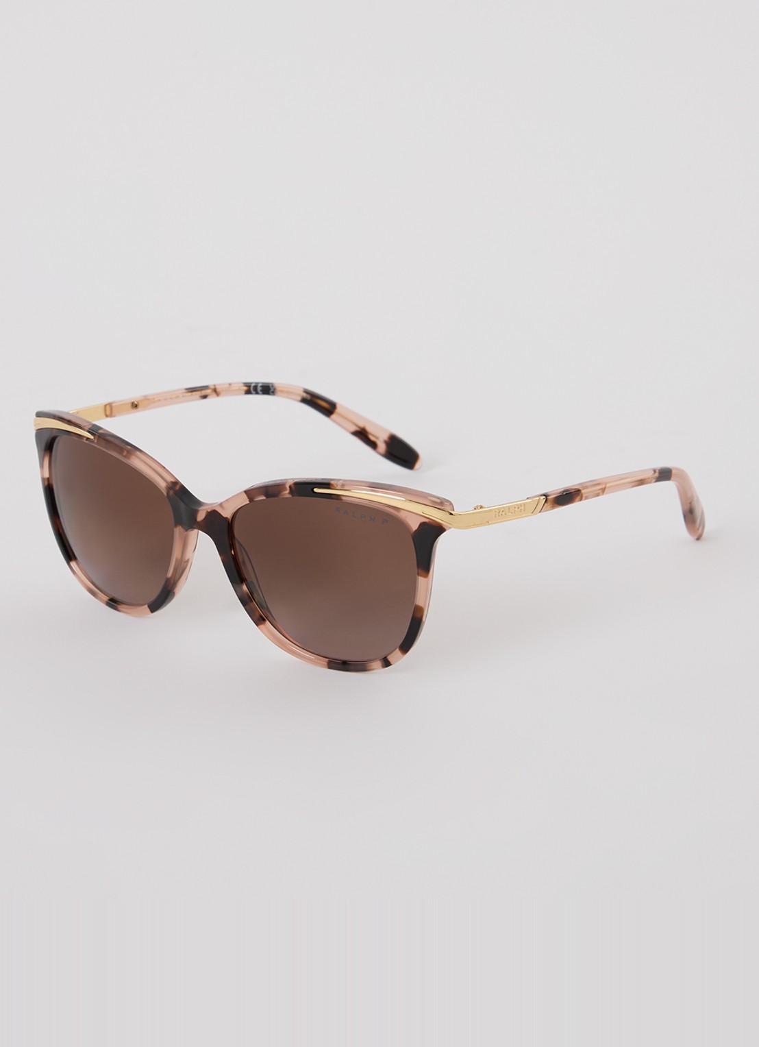 Ralph Lauren Cat Eye zonnebril gepolariseerd RA5203 - voorkant 4 oudroze