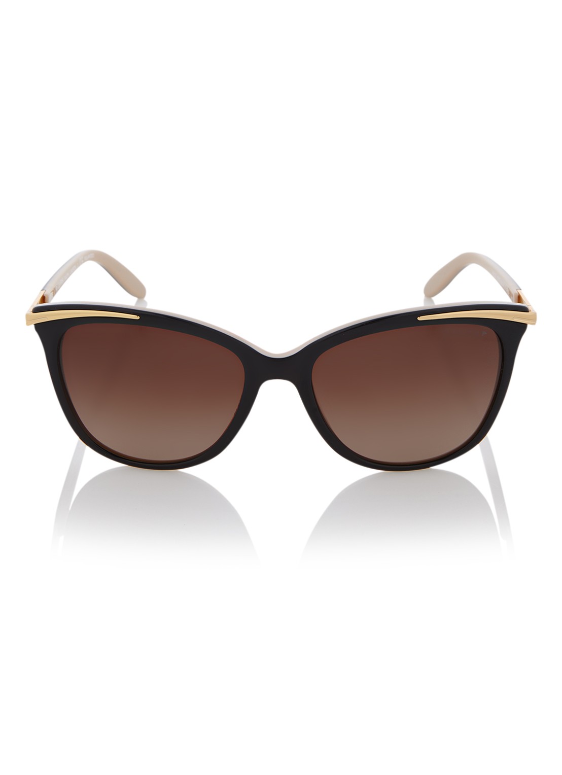 Ralph Lauren Cat Eye zonnebril gepolariseerd RA5203 - voorkant 4 zwart