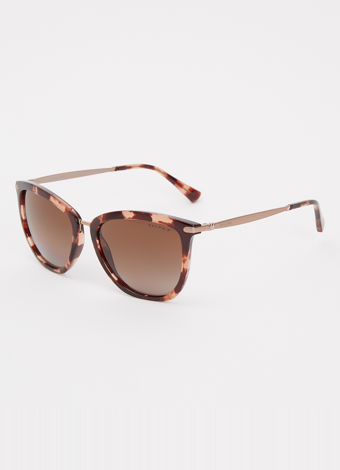 Ralph Lauren Cat Eye zonnebril gepolariseerd RA5245 - voorkant bruin