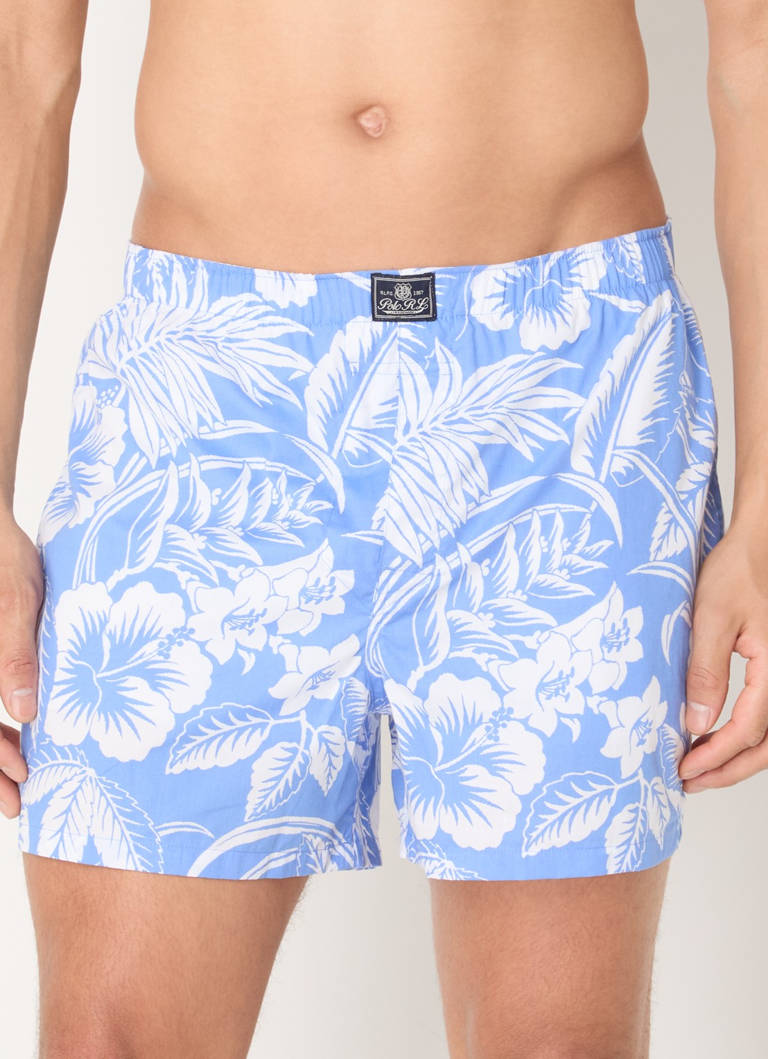 Ralph Lauren Classic boxershort van katoen in 3-pack - detail 4 lichtblauw