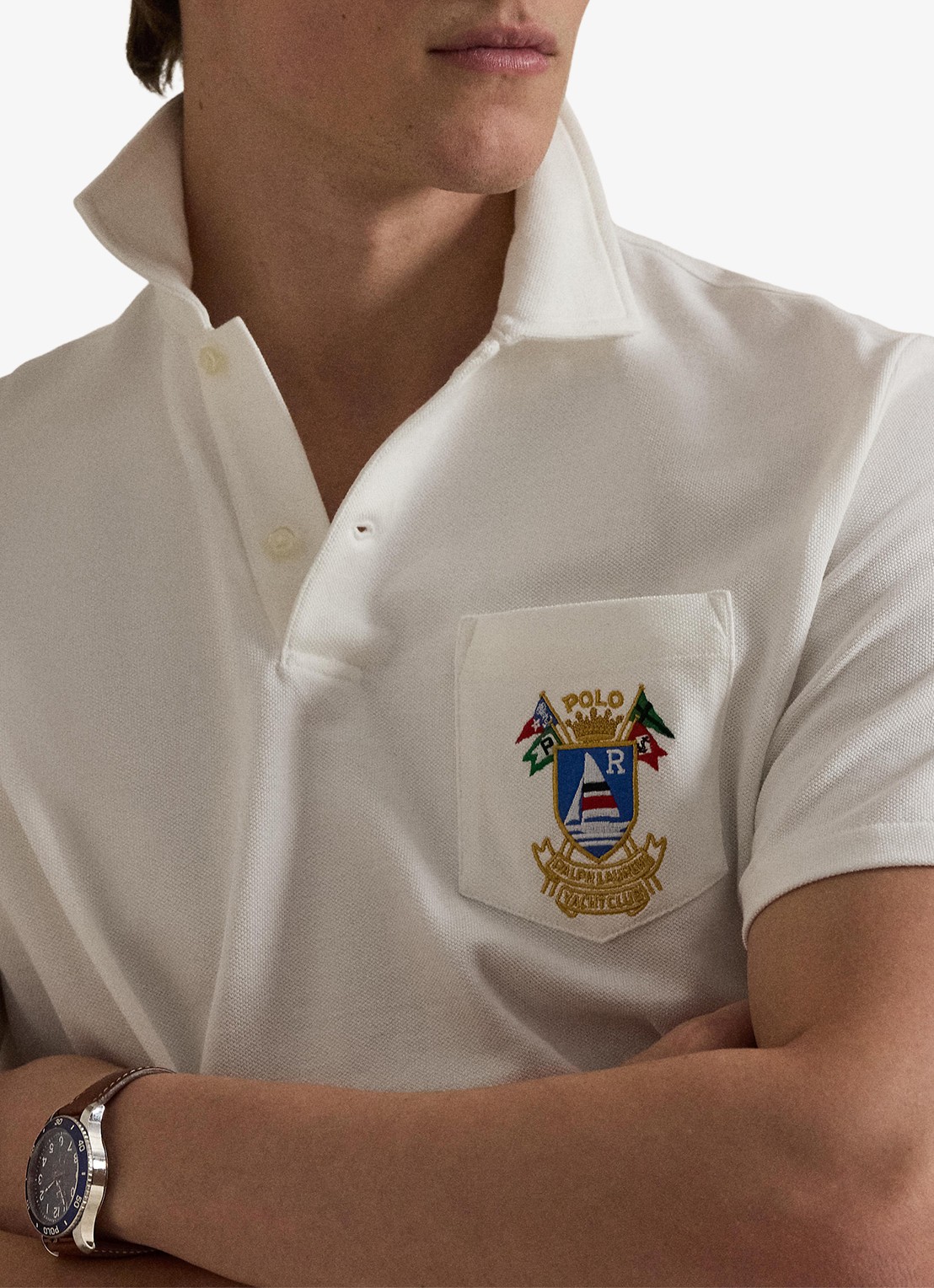 Ralph Lauren Classic fit polo met embleem - detail 5 white / wit