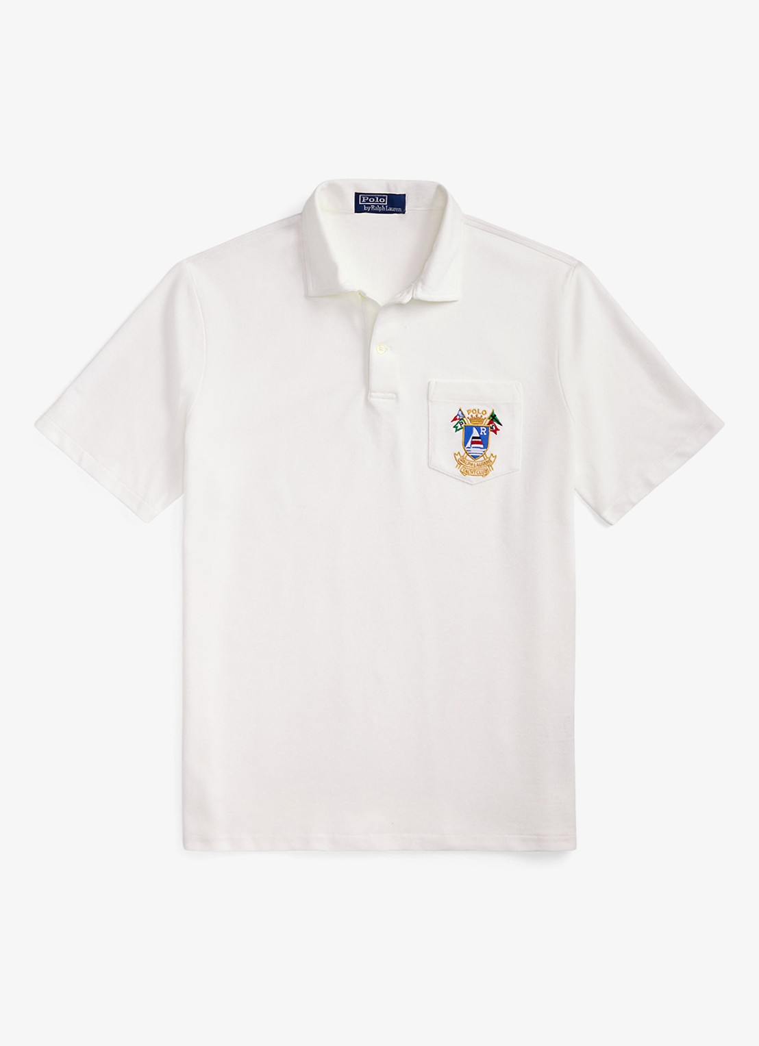 Ralph Lauren Classic fit polo met embleem - voorkant 2 white / wit