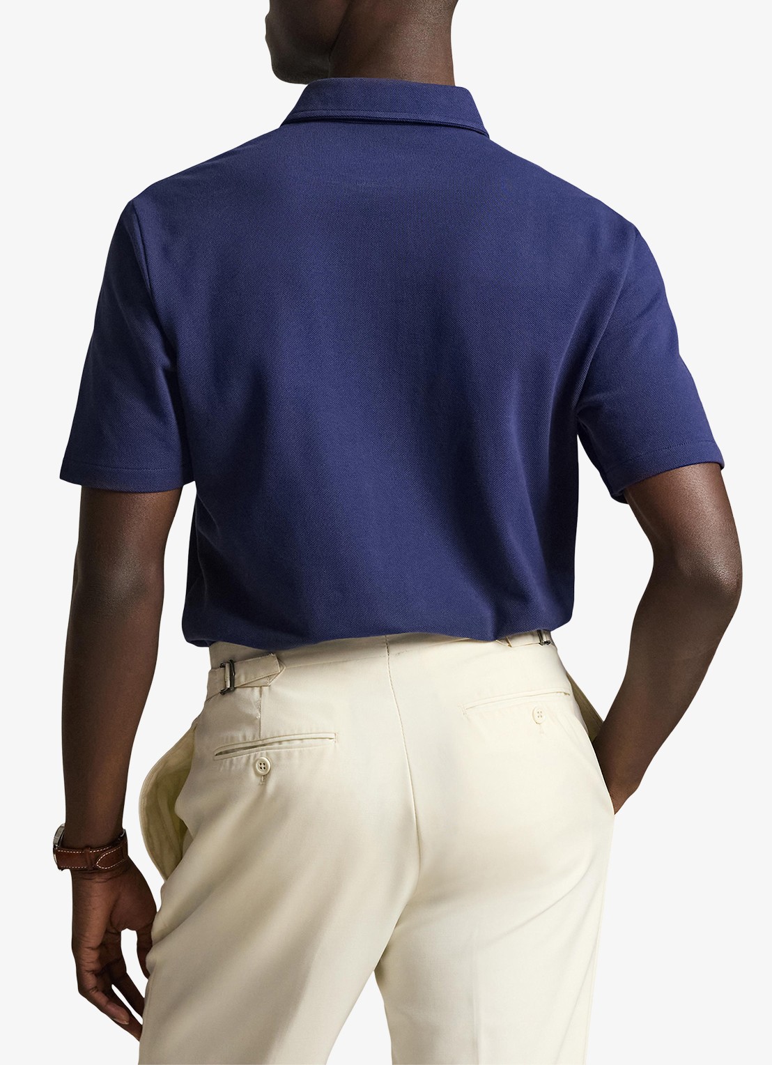 Ralph Lauren Classic fit polo met embleem - achterkant 5 dark cobalt / donkerblauw