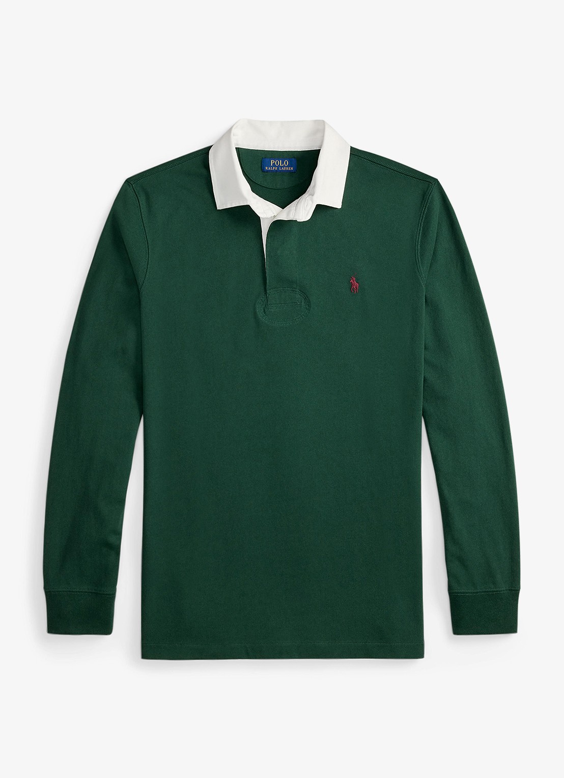 Ralph Lauren Classic fit polo met logoborduring - voorkant vintage pine / donkergroen