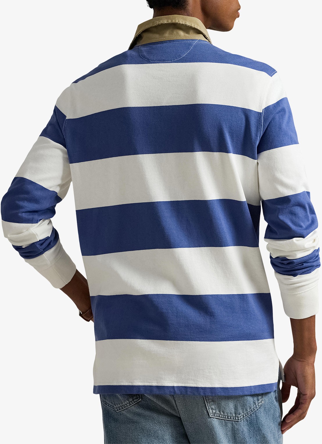 Ralph Lauren Classic fit polo met logoborduring - achterkant 3 old royal / blauw