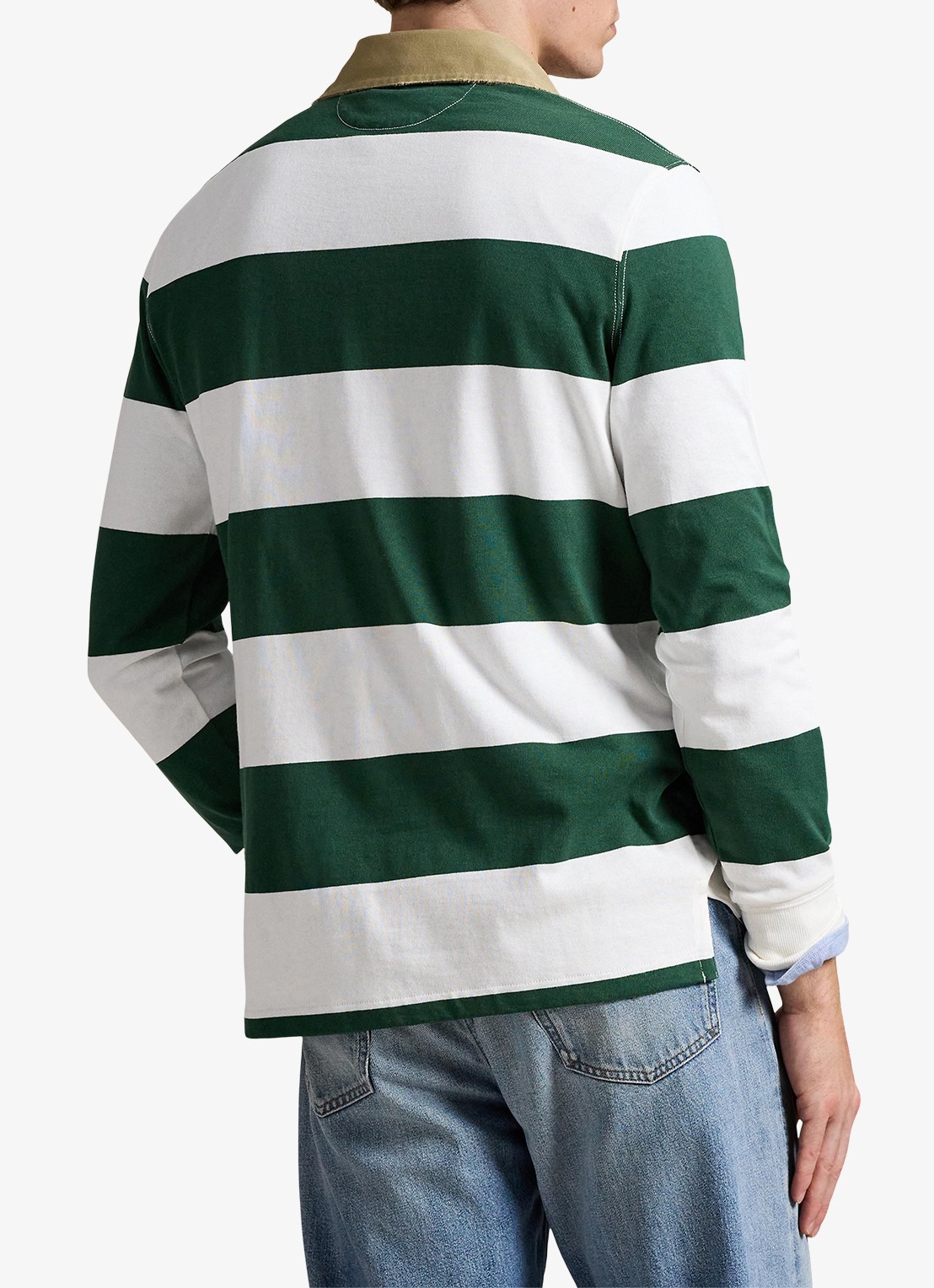 Ralph Lauren Classic fit polo met logoborduring - achterkant 3 grass green / groen