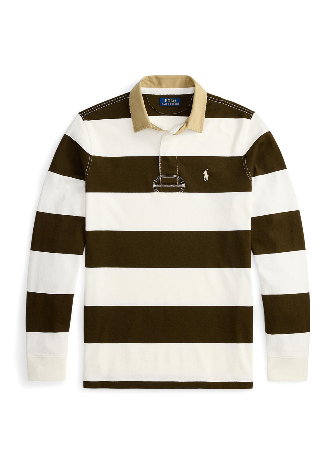 Ralph Lauren Classic fit polo met logoborduring - voorkant dark brown / donkerbruin