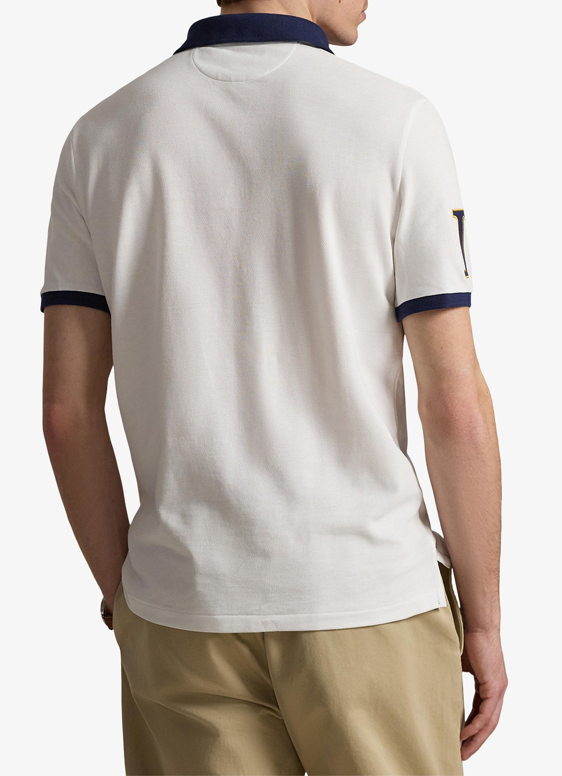 Ralph Lauren Classic fit polo met logoborduring - achterkant 5 white / wit