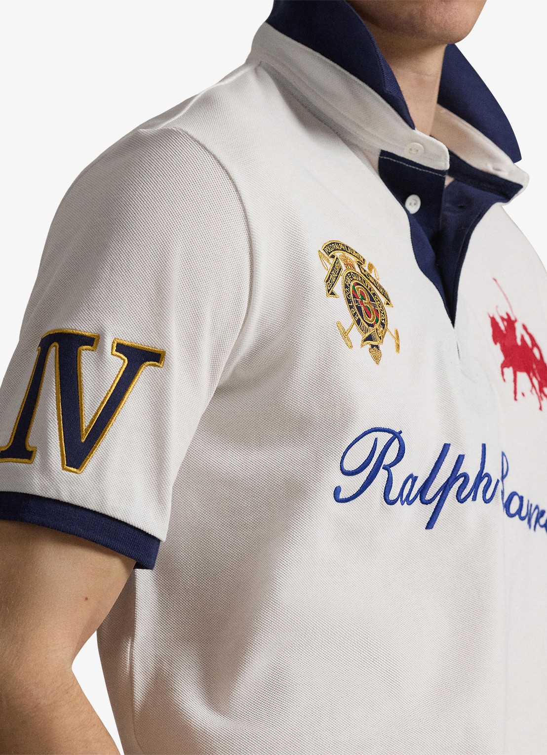 Ralph Lauren Classic fit polo met logoborduring - detail 4 white / wit