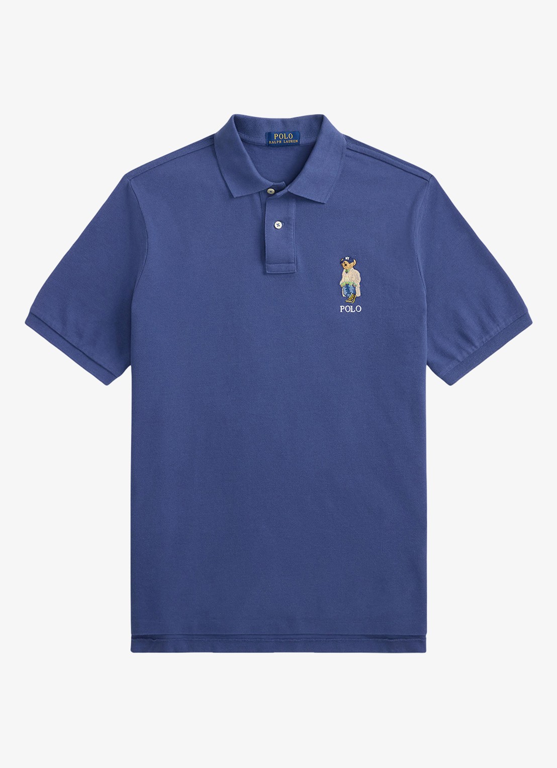 Ralph Lauren Classic fit polo met logoborduring - voorkant light navy / donkerblauw