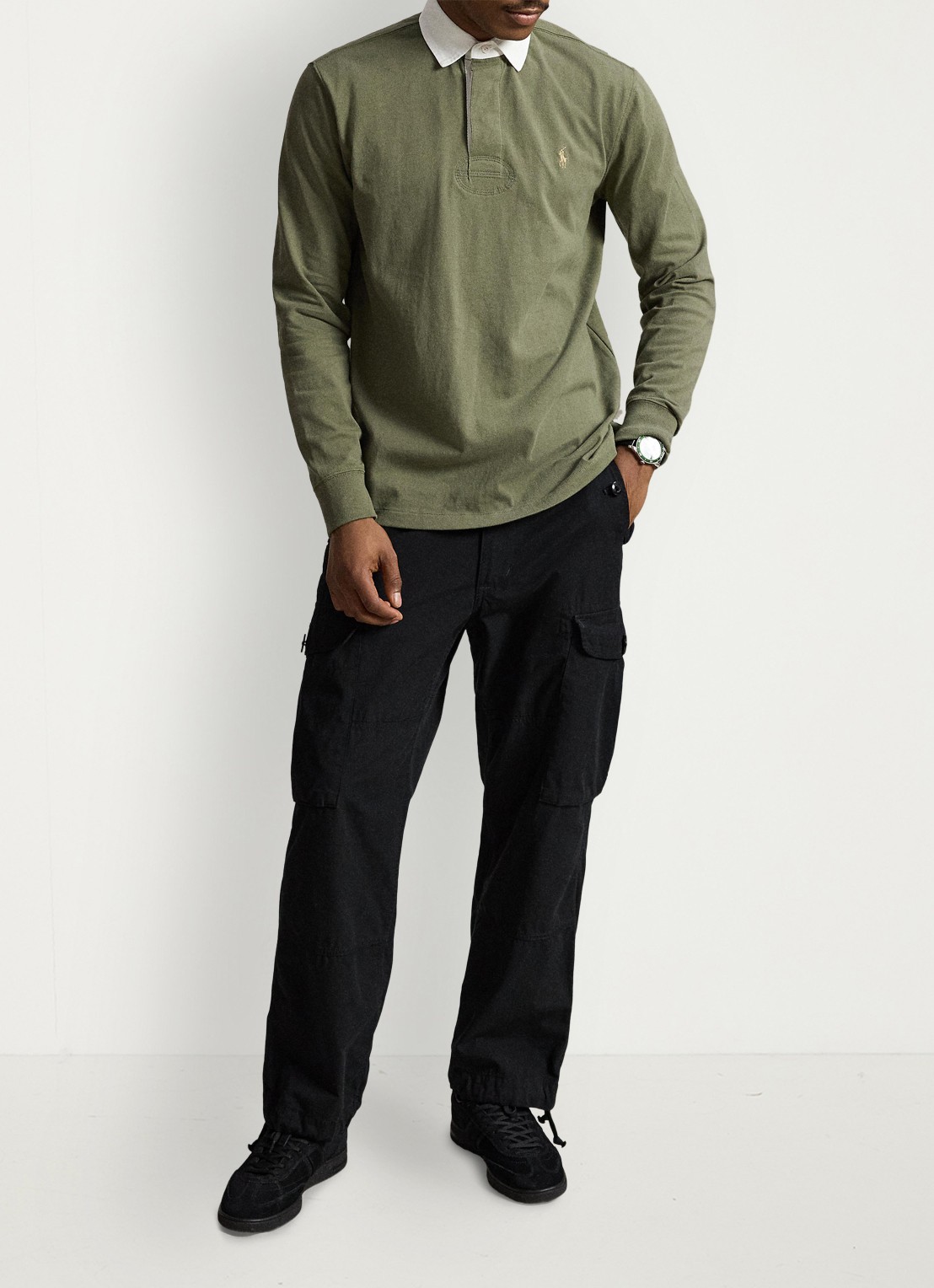 Ralph Lauren Classic fit polo met logoborduring - detail 4 cruise olive / olijfgroen