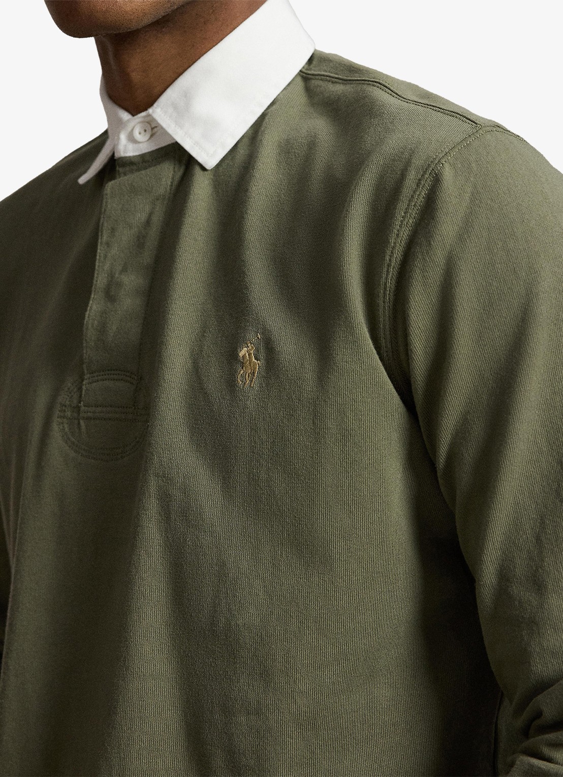 Ralph Lauren Classic fit polo met logoborduring - detail 5 cruise olive / olijfgroen