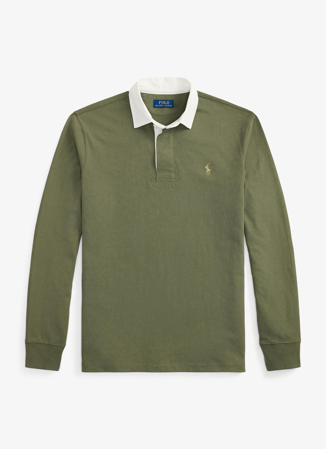 Ralph Lauren Classic fit polo met logoborduring - voorkant cruise olive / olijfgroen