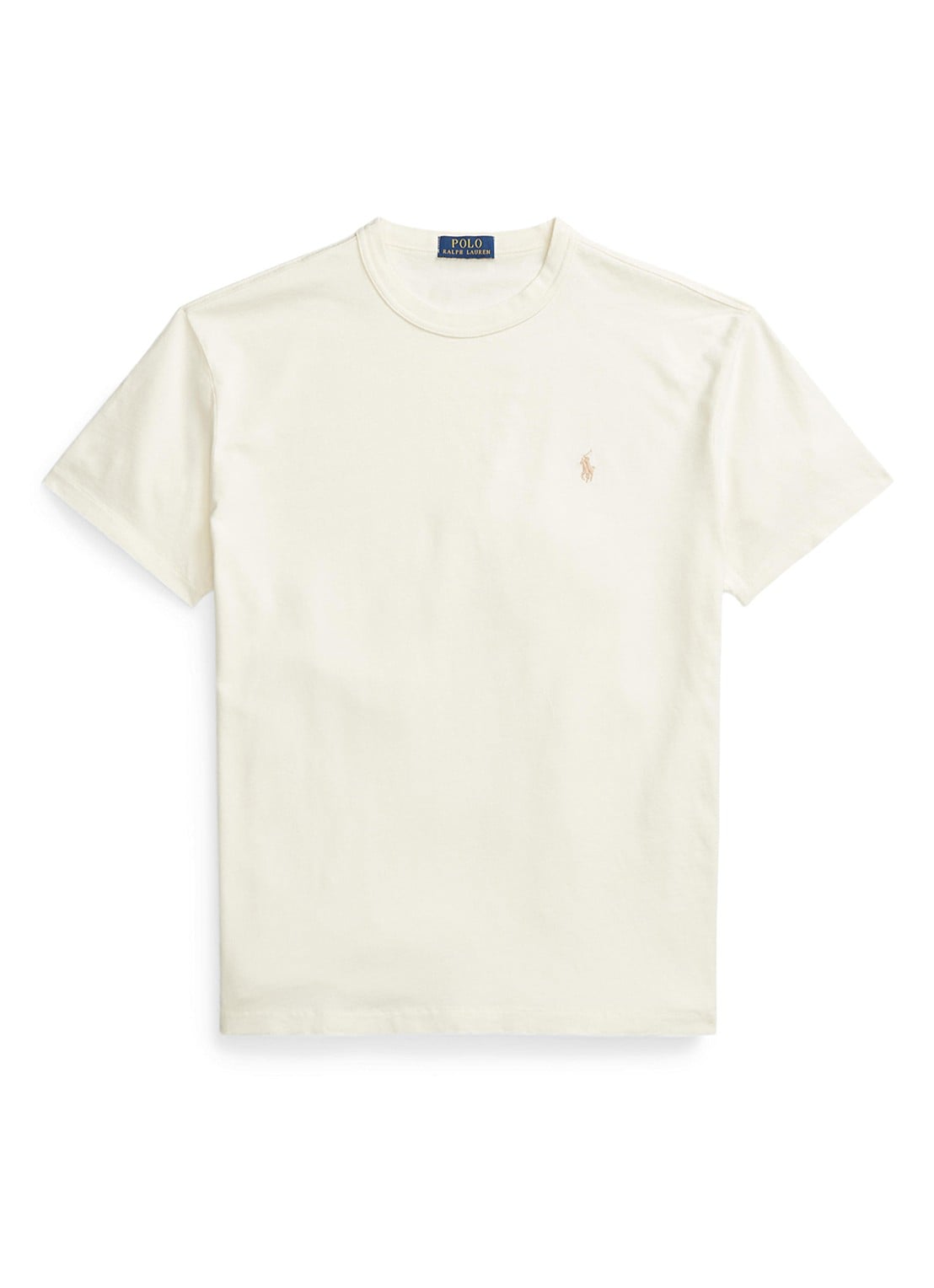 Ralph Lauren Classic fit T-shirt met ronde hals - voorkant 3 clubhouse cream / creme