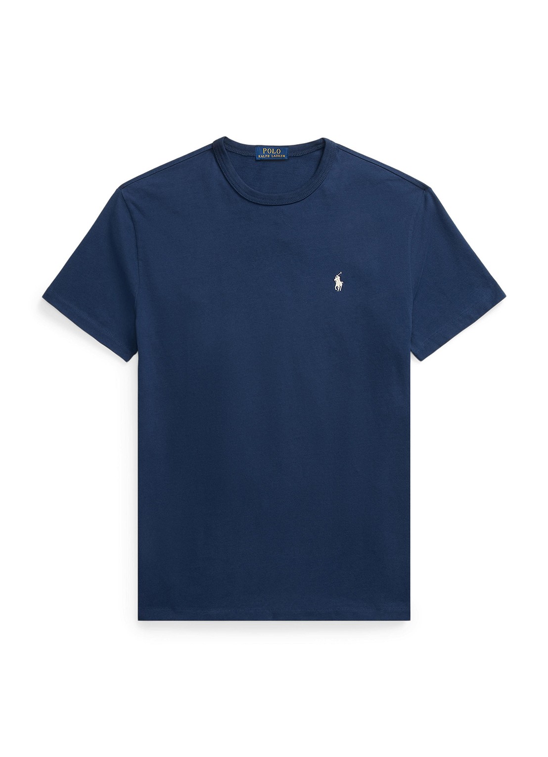 Ralph Lauren Classic fit T-shirt met ronde hals - voorkant 7 cruise navy / donkerblauw