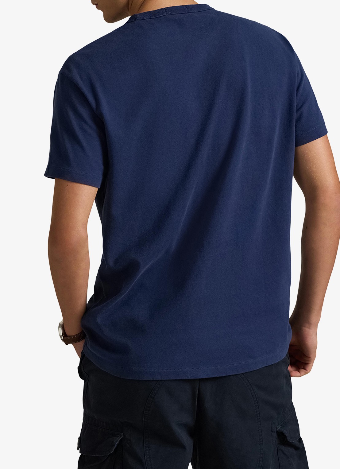 Ralph Lauren Classic fit T-shirt met ronde hals - achterkant 2 cruise navy / donkerblauw