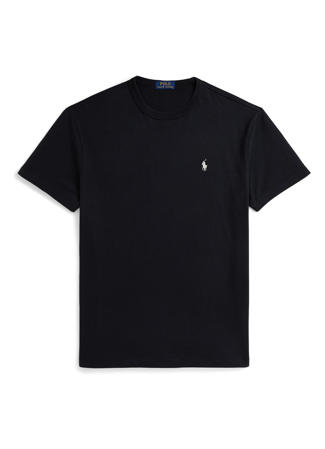 Ralph Lauren Classic fit T-shirt met ronde hals - voorkant 4 polo black / zwart