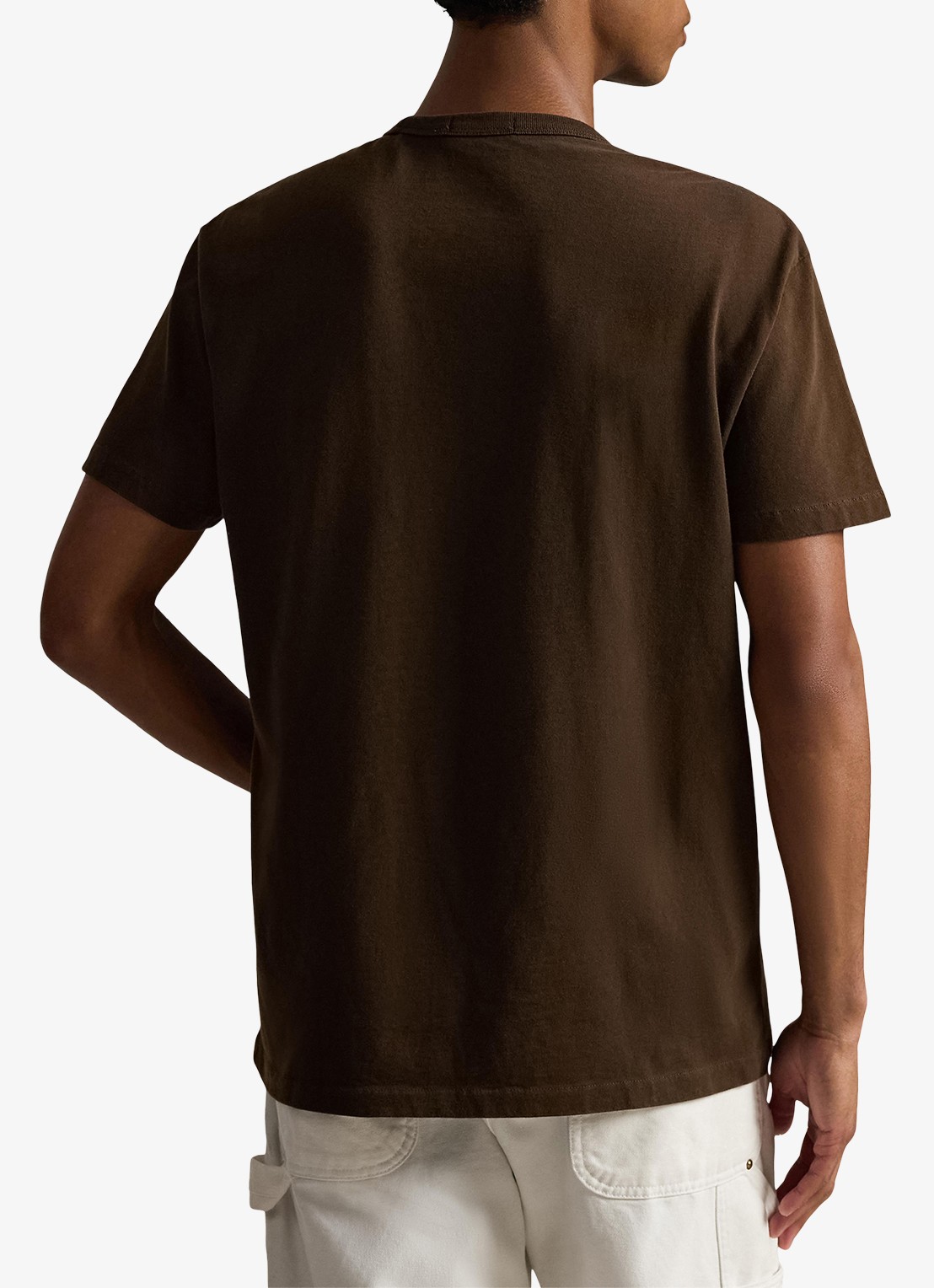 Ralph Lauren Classic fit T-shirt met ronde hals - achterkant 5 dark beech