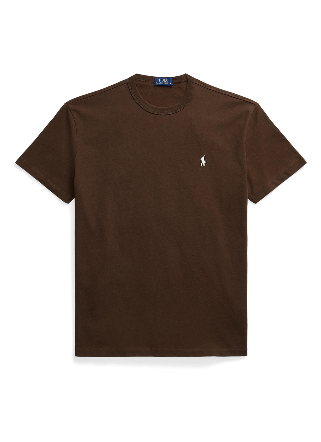 Ralph Lauren Classic fit T-shirt met ronde hals - voorkant 3 dark beech