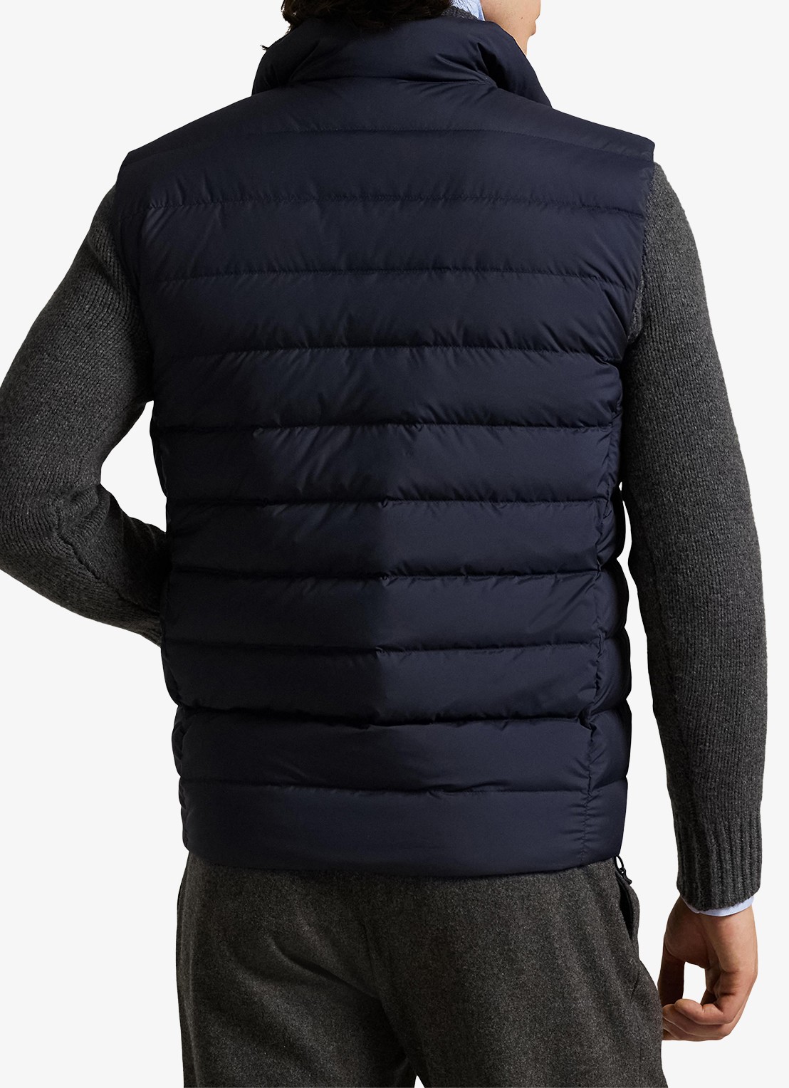 Ralph Lauren Colden bodywarmer met logoborduring - achterkant 4 collection navy / donkerblauw