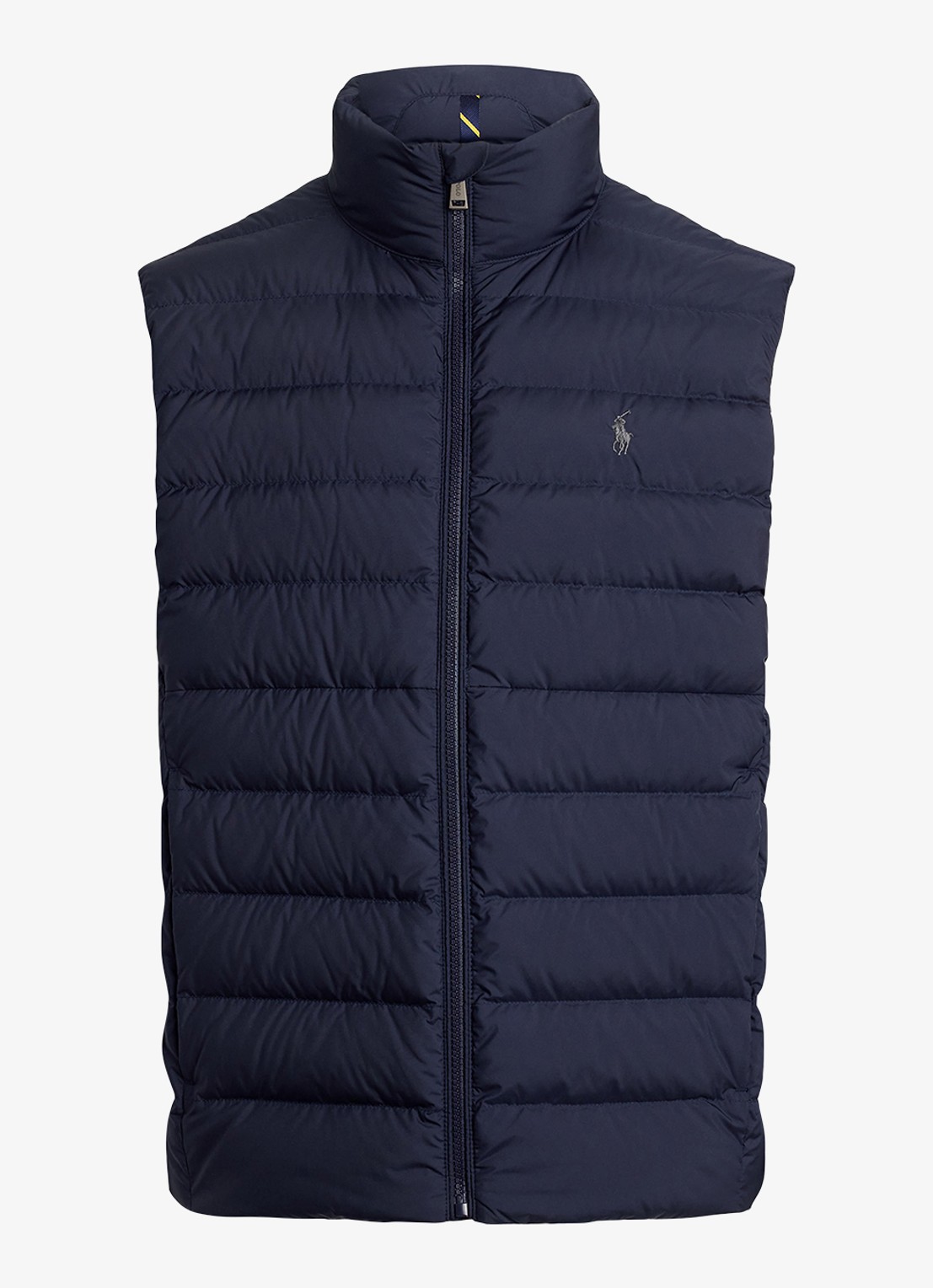 Ralph Lauren Colden bodywarmer met logoborduring - voorkant 3 collection navy / donkerblauw