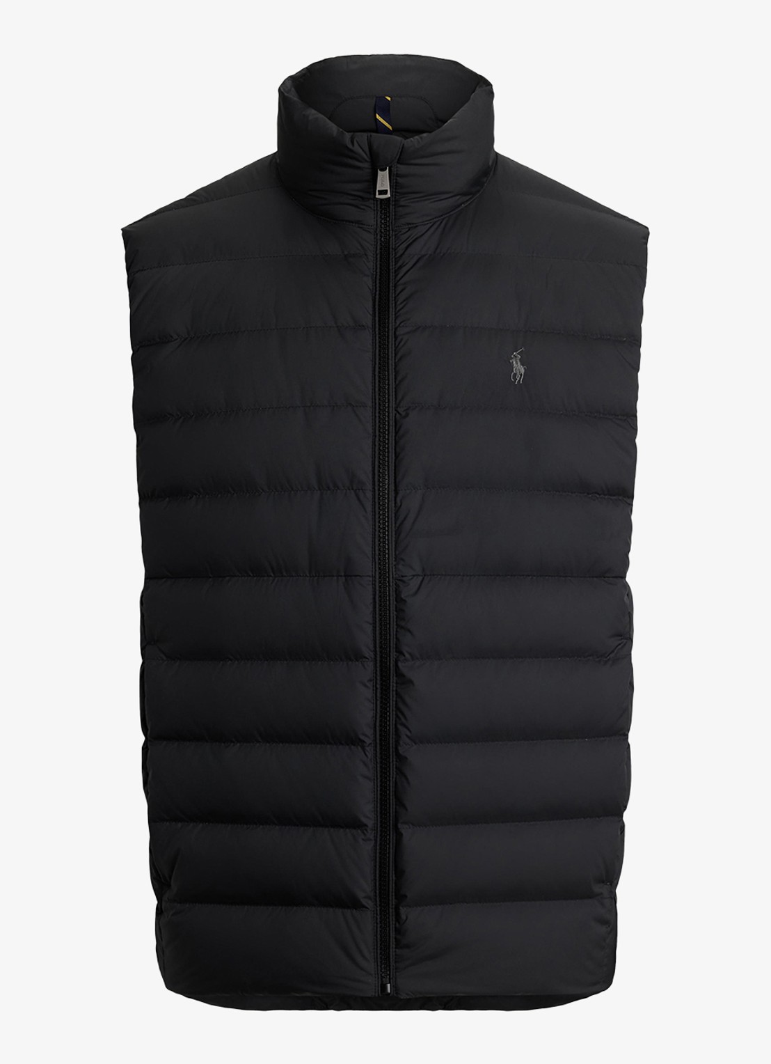 Ralph Lauren Colden bodywarmer met logoborduring - voorkant 4 polo black / zwart