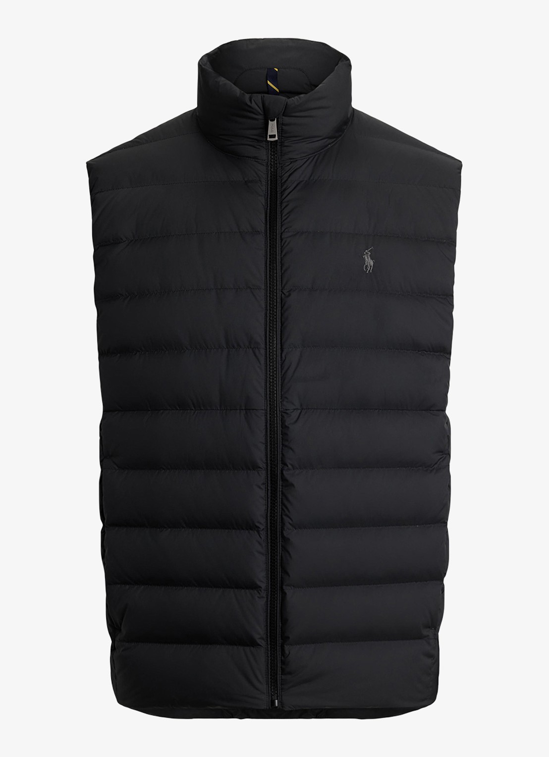 Ralph Lauren Colden bodywarmer met logoborduring - voorkant 6 polo black / zwart