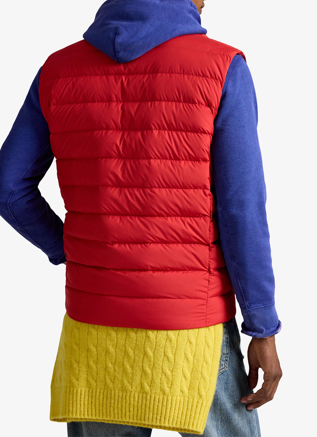 Ralph Lauren Colden bodywarmer met logoborduring - achterkant 6 rl 2000 red / rood