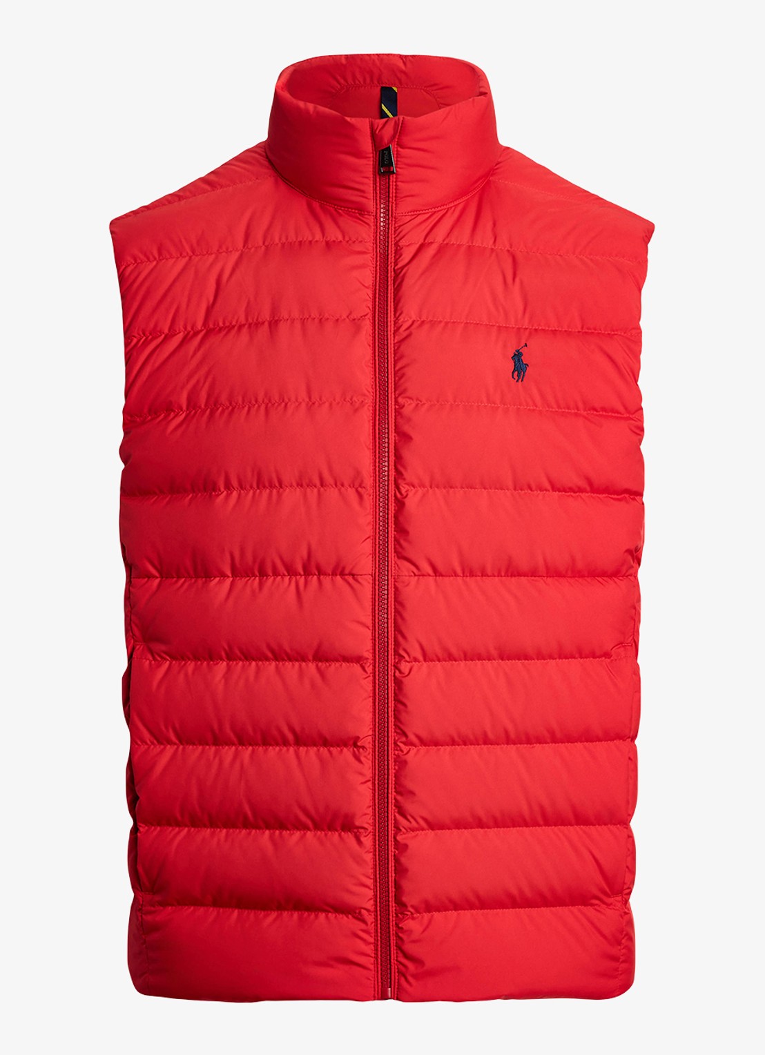 Ralph Lauren Colden bodywarmer met logoborduring - voorkant rl 2000 red / rood