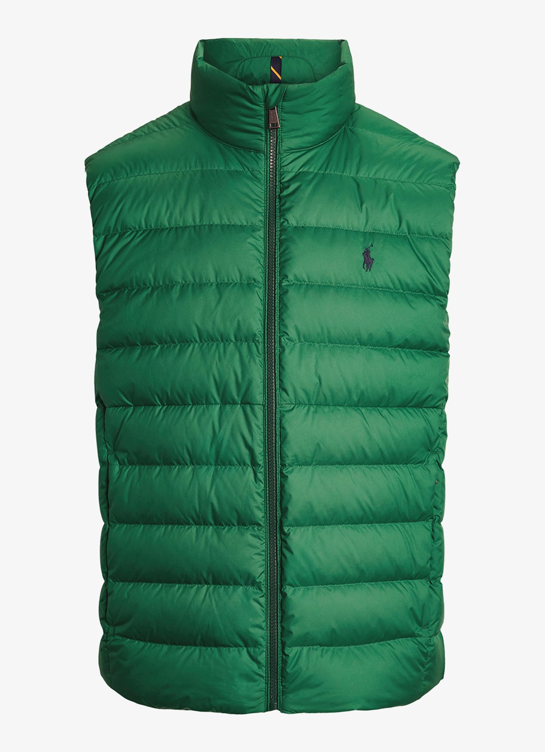 Ralph Lauren Colden bodywarmer met logoborduring - voorkant 4 new forest / groen