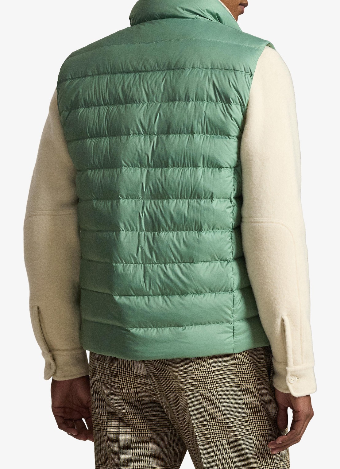 Ralph Lauren Colden bodywarmer met logoborduring - achterkant 5 light green / lichtgroen