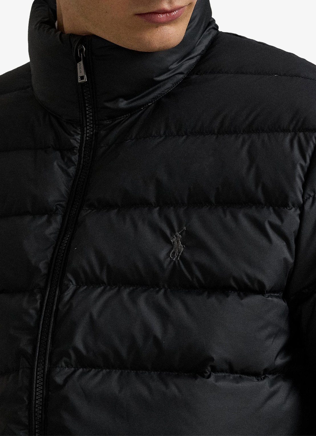 Ralph Lauren Colden gewatteerd jack met donsvulling en steekzakken - detail 7 polo black / zwart