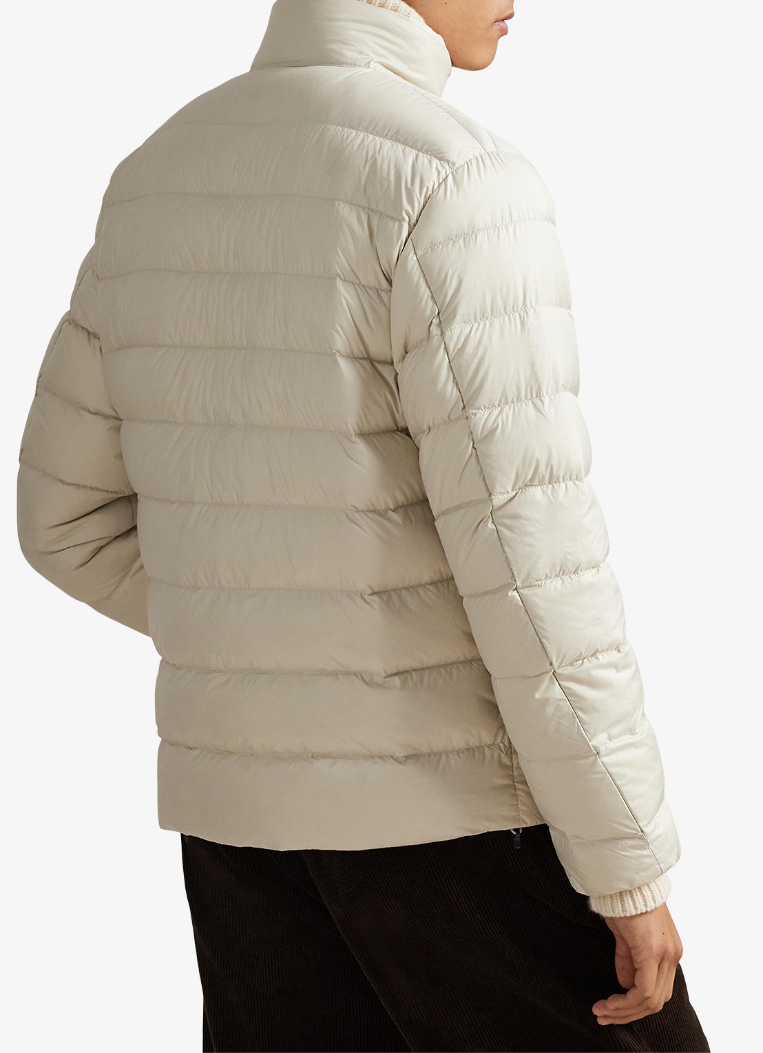 Ralph Lauren Colden gewatteerd jack met donsvulling en steekzakken - achterkant 4 basic sand / zand