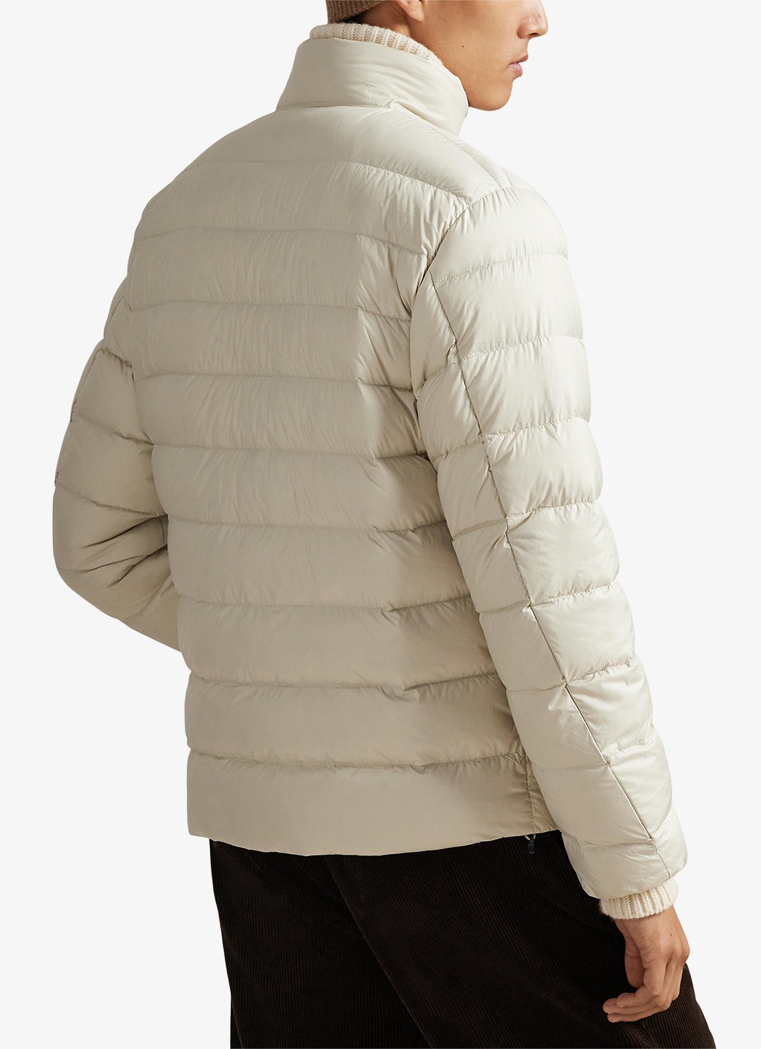 Ralph Lauren Colden gewatteerd jack met donsvulling en steekzakken - achterkant 5 basic sand / zand