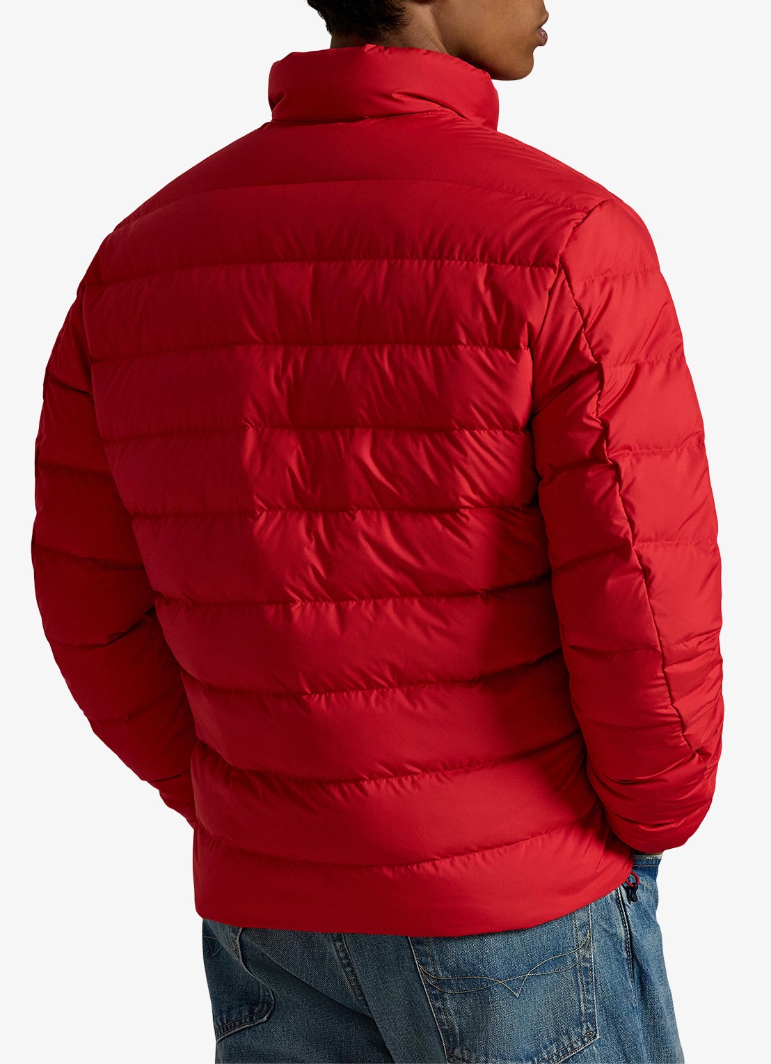 Ralph Lauren Colden gewatteerd jack met donsvulling en steekzakken - achterkant 5 rl 2000 red / rood
