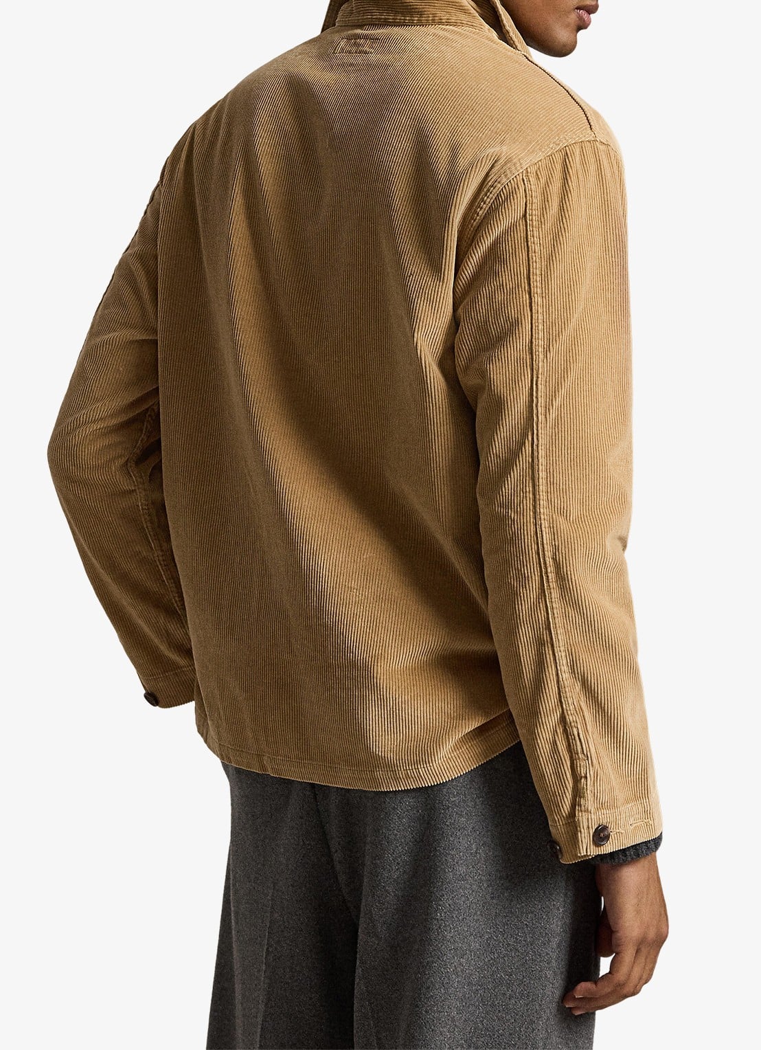 Ralph Lauren Corduroy utility overshirt - achterkant 6 camel