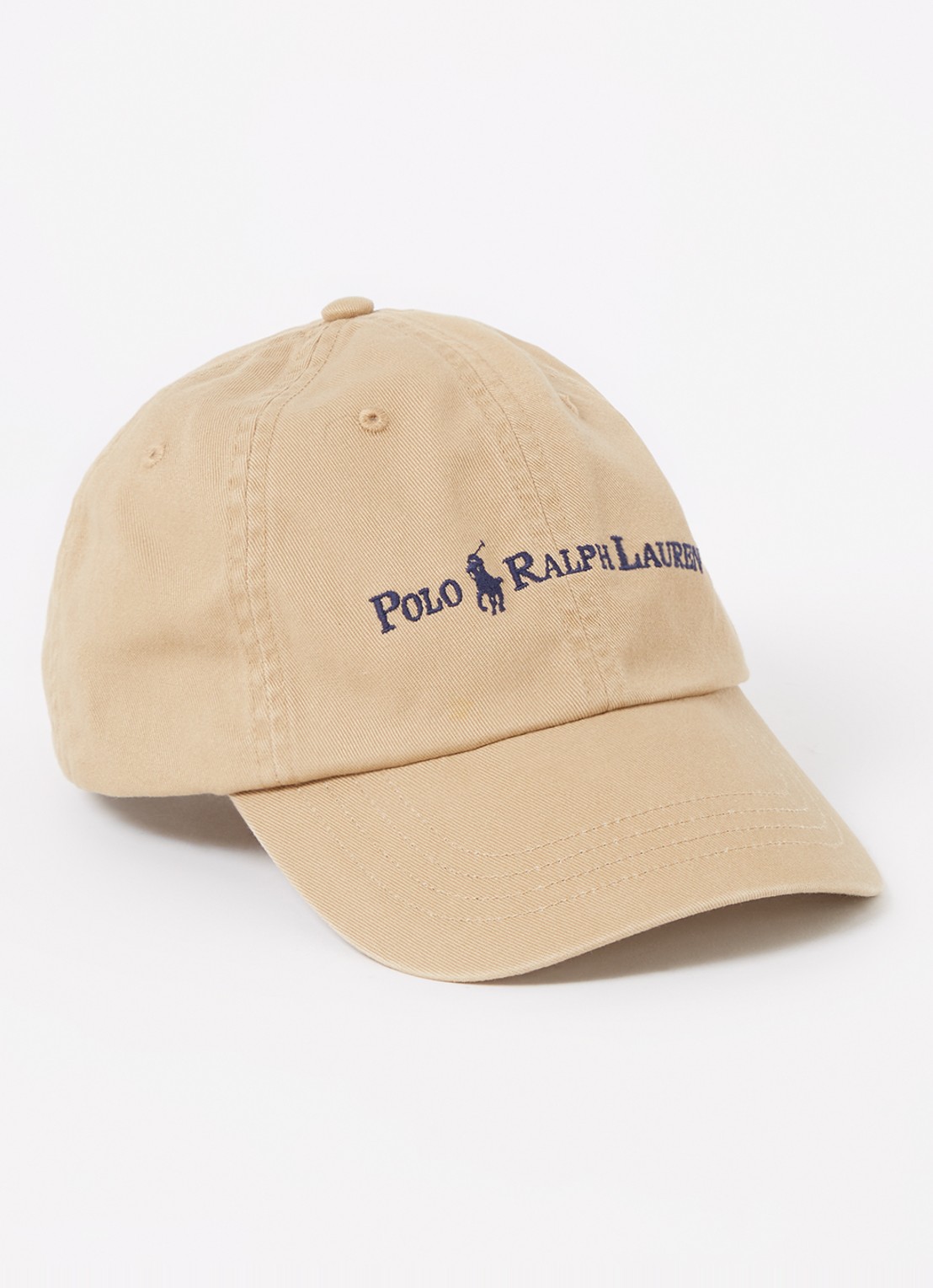 Ralph Lauren Cotton Twill Ball Cap - voorkant 2 beige