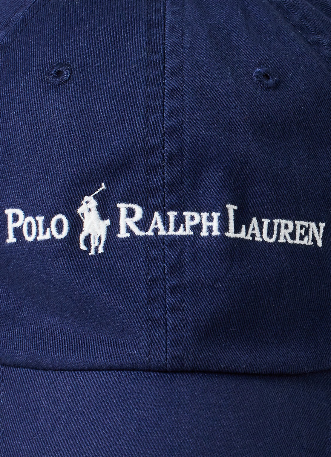 Ralph Lauren Cotton Twill Ball Cap - detail 3 newport navy / blauw