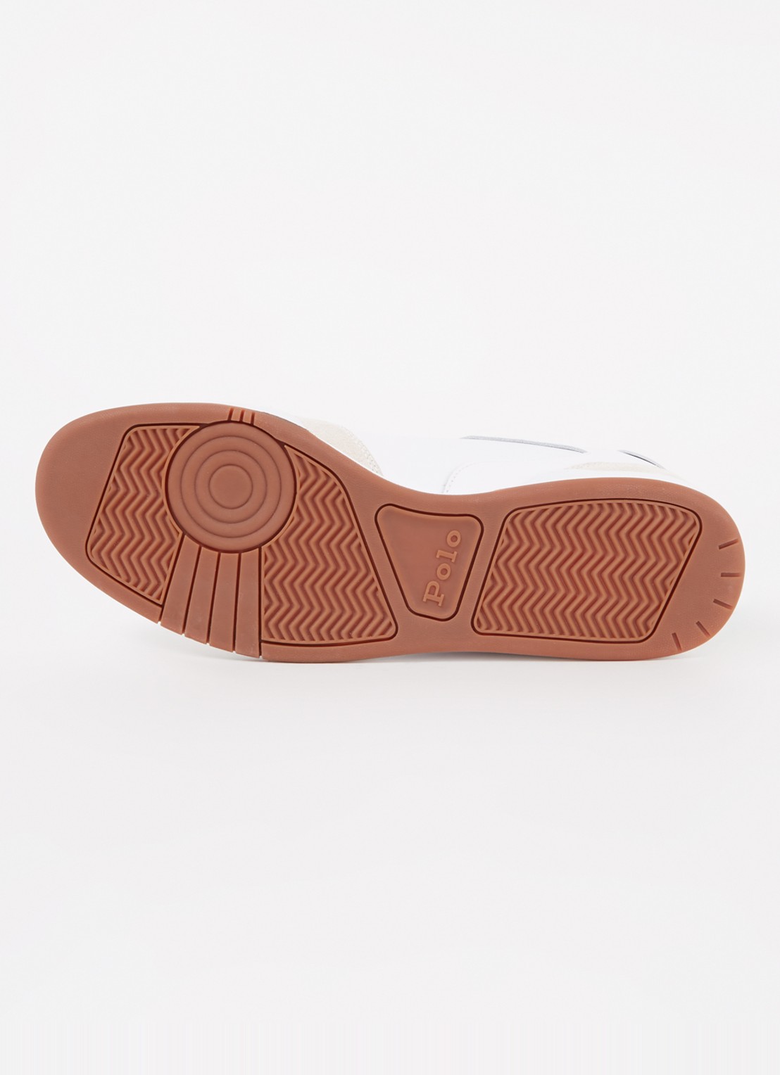 Ralph Lauren Court sneaker met suède details - detail 5 zwart