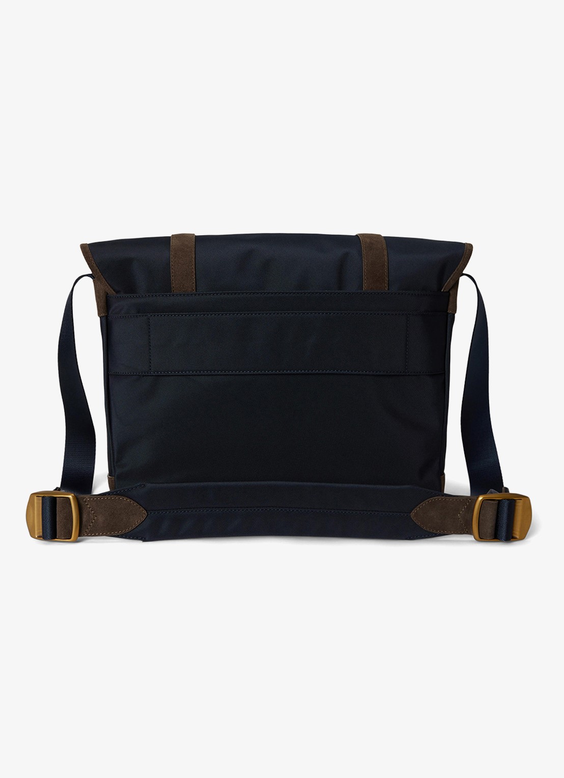 Ralph Lauren Crossbodytas met details van suède - achterkant 2 newport navy/brown-3vg4