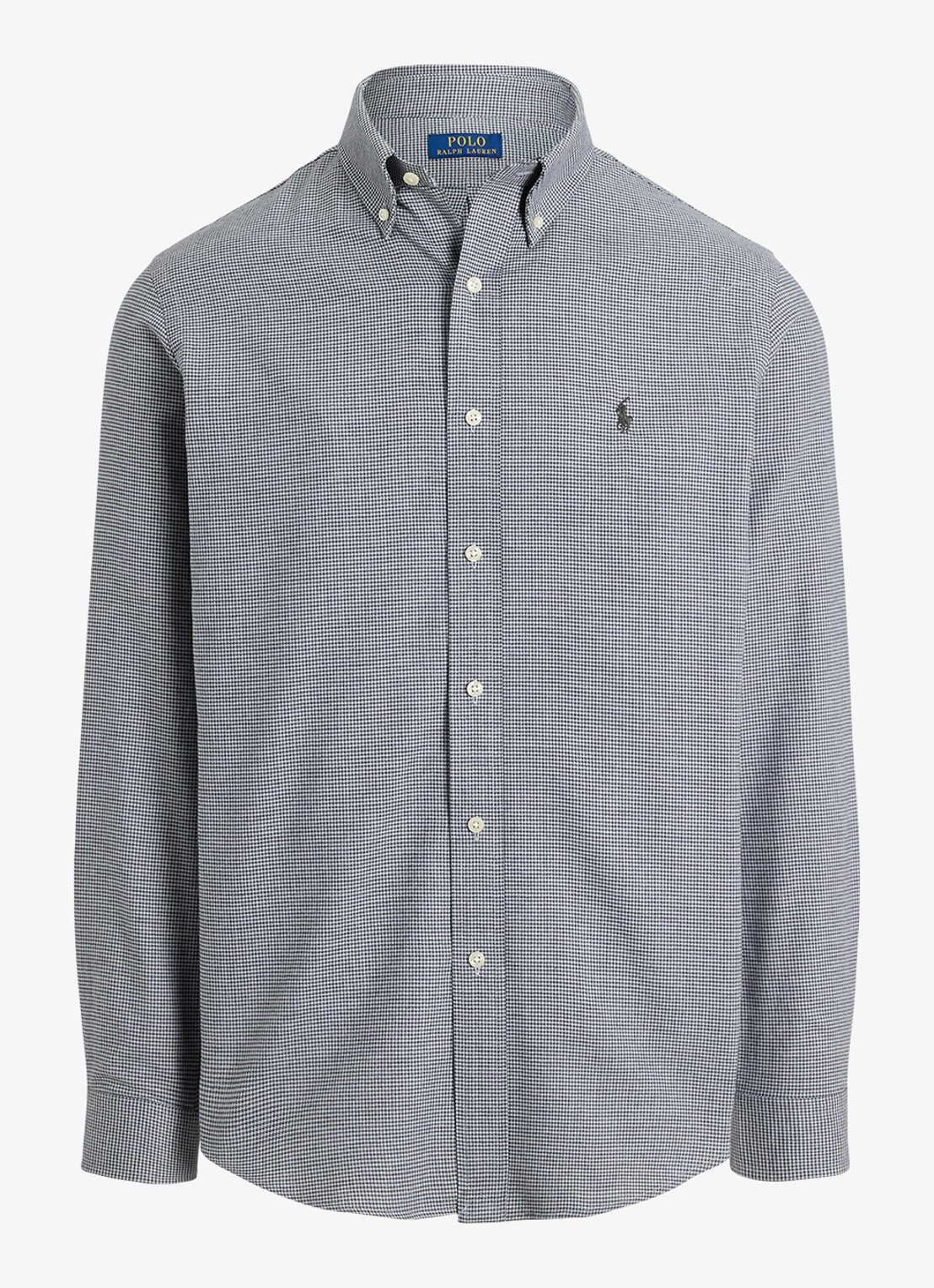 Ralph Lauren Custom fit keper performance overhemd - voorkant 3 lichtgrijs